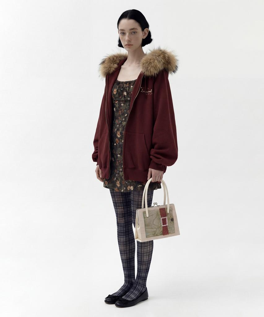 Lulu Seoul Urban Dream Mini Dress (Brown)