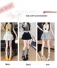 2025 Autumn Black High-Waist A-Line Skirt for Women: Slimming, Fluffy, Elastic Fit