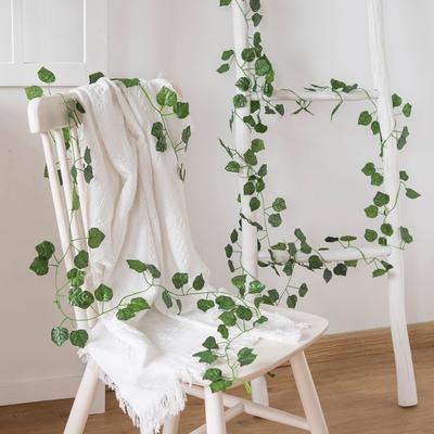 210 cm Künstliche Hängende Weihnachtsgirlande Pflanzen Ranke Blätter Grün Seide Außen Zuhause Hochzeit Party Badezimmer Garten Dekoration
