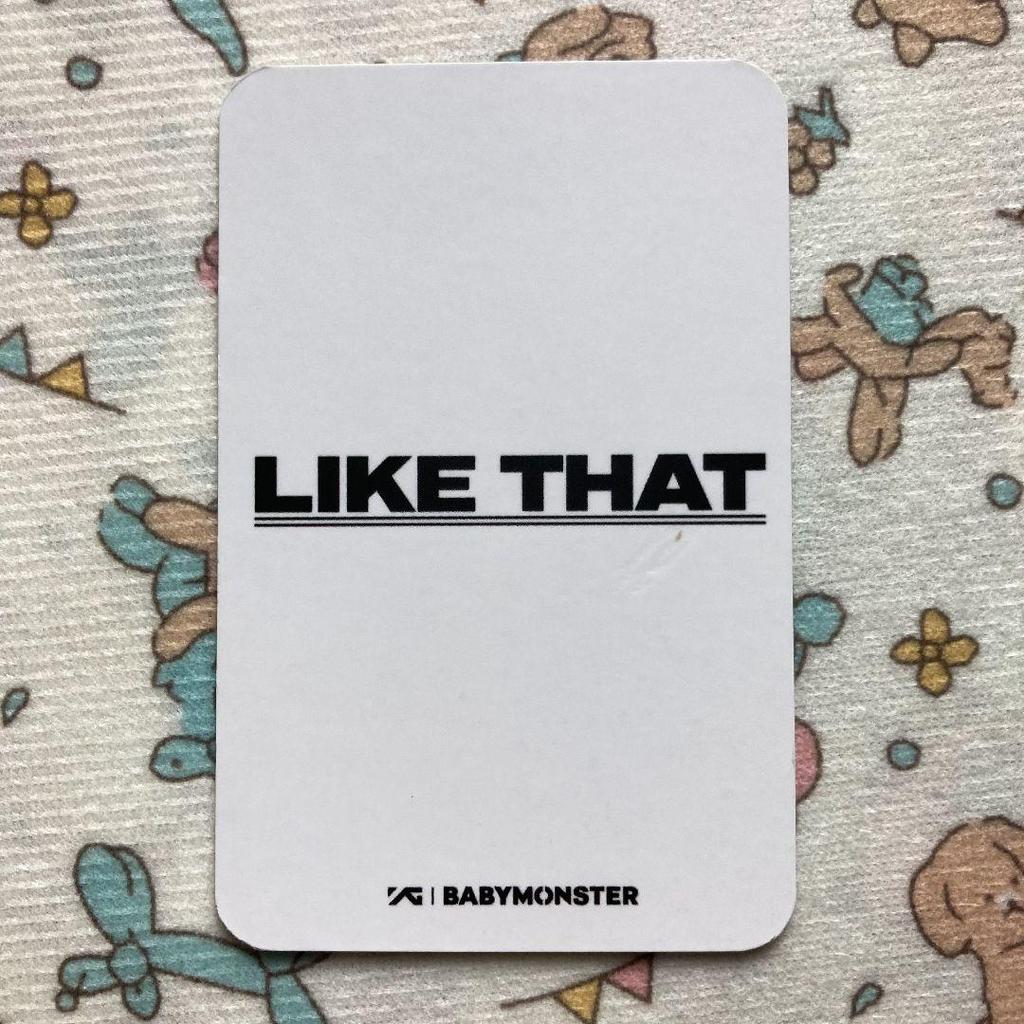 [USED] Luka Babymonster Babymon Asa LIKE THAT Sanok Trading Card