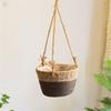 Garden Hanging Planter Plant Storage Basket Rope Woven Indoor Outdoor Flower Pots Holder Plant Hangers Home Decorations