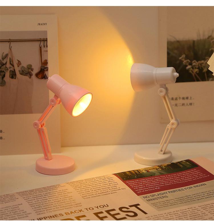Creative Mini Led Folding Night Light Cartoon Style Student Desk Lamp