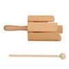 Wooden Music Tube with Hammer 8 Tones Sound Tube Orff Percussion Instrument for Musical Teaching and Performance