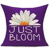 40X40Cm Outdoor Yellow Pillowcase Spring And Summer Decoration Cushion Cover Family Decoration Garden Sofa Daisy