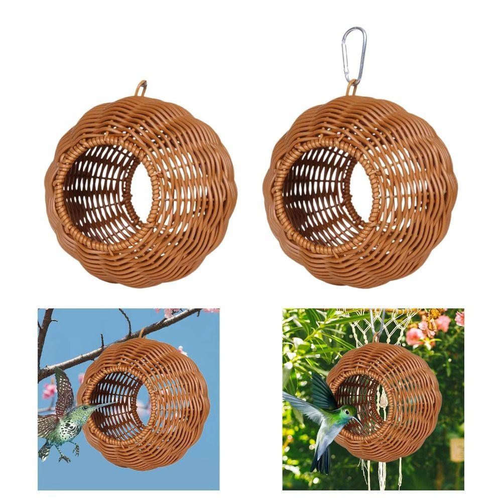 Bequemes gewebtes Vogelnest Atmungsaktives hängendes Hängemattenbett Vogelzucht Haus Vogelkäfig