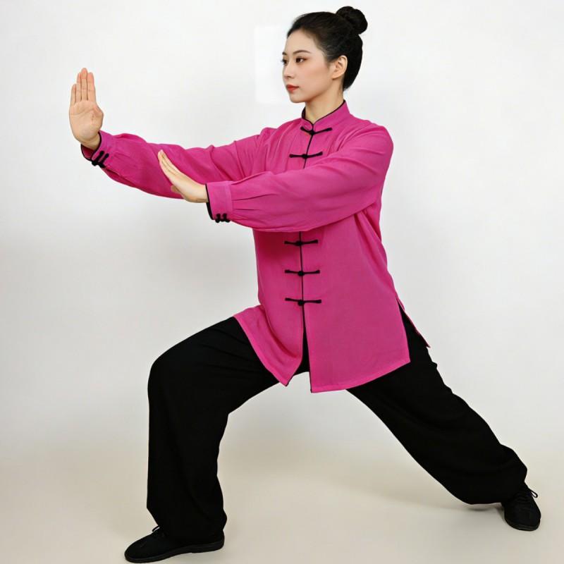 Mens Unisex Tai Chi Uniform Cotton Linen Blend Performance Wear