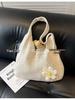 Seaside Crochet Cotton Mesh Bag - Large Capacity, Lazy Summer Style for Women