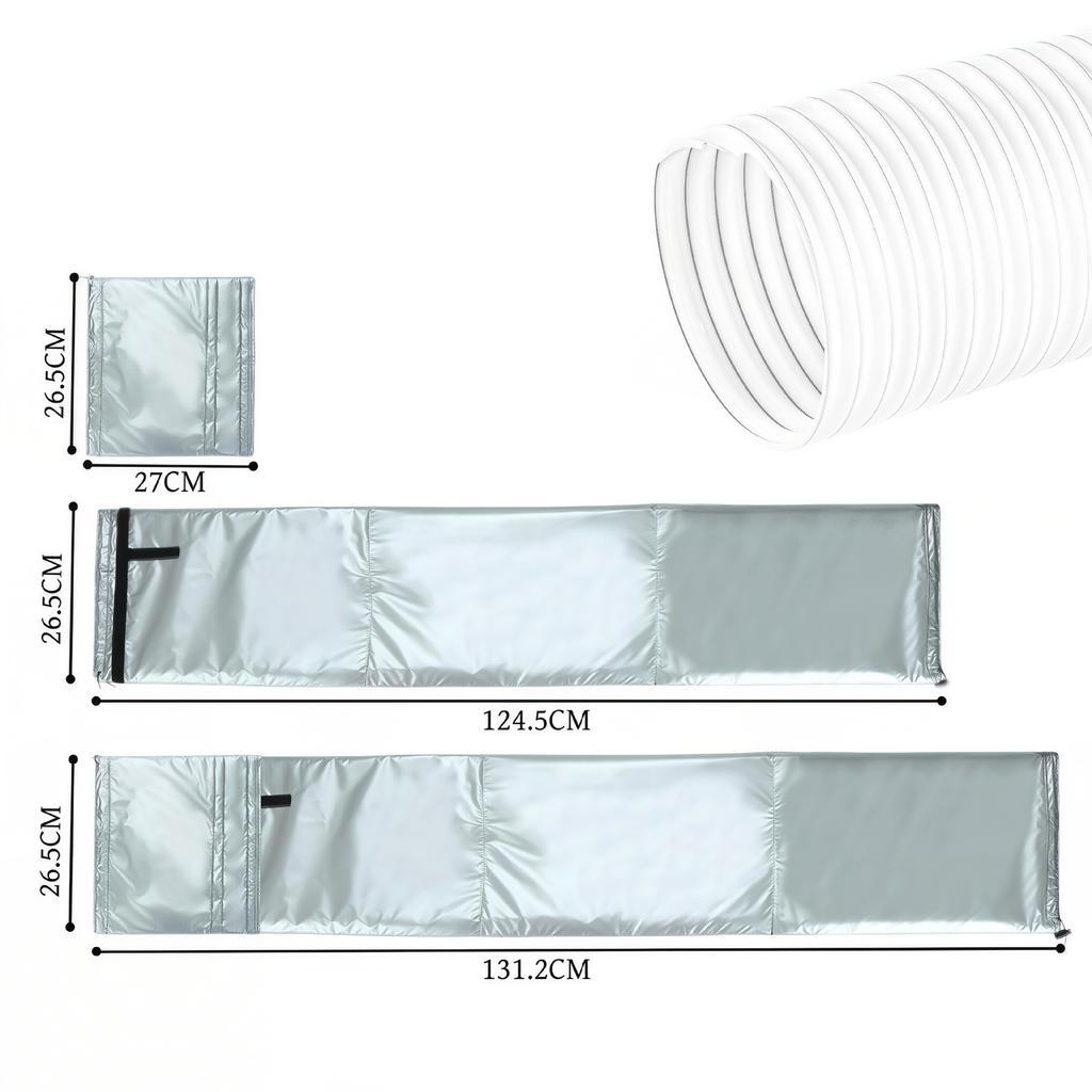 Waterproof Insulated Portable AC Hose Cover, Thermal Insulation Air Conditioner Exhaust Pipe Sleeve