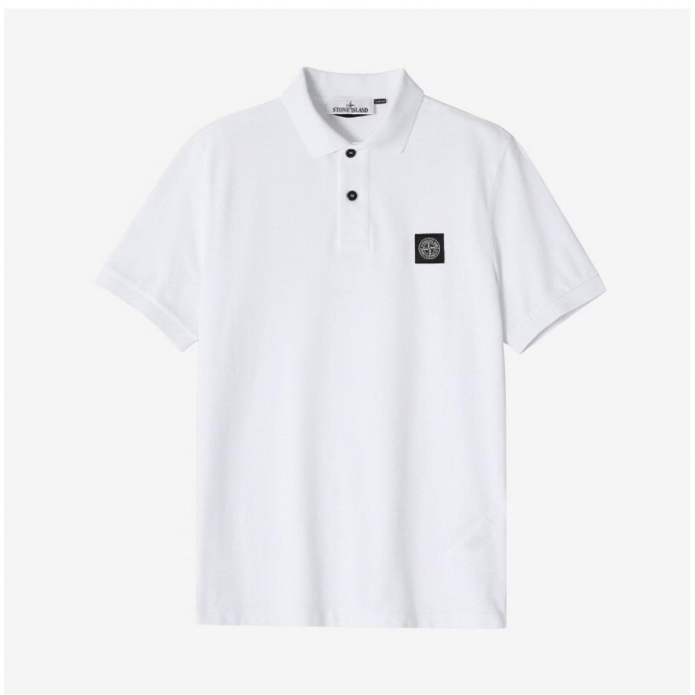 Stone ISland 2Sc17 A0001  80152Sc17  Mini Waffen Logo Patch Polo Men S Short Sleeve Tee