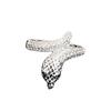 Leopard Head Serpentine Full Of Diamonds Zircon Light Luxury High-End Open Ring Personalized Luxury Niche Design Ring Woman