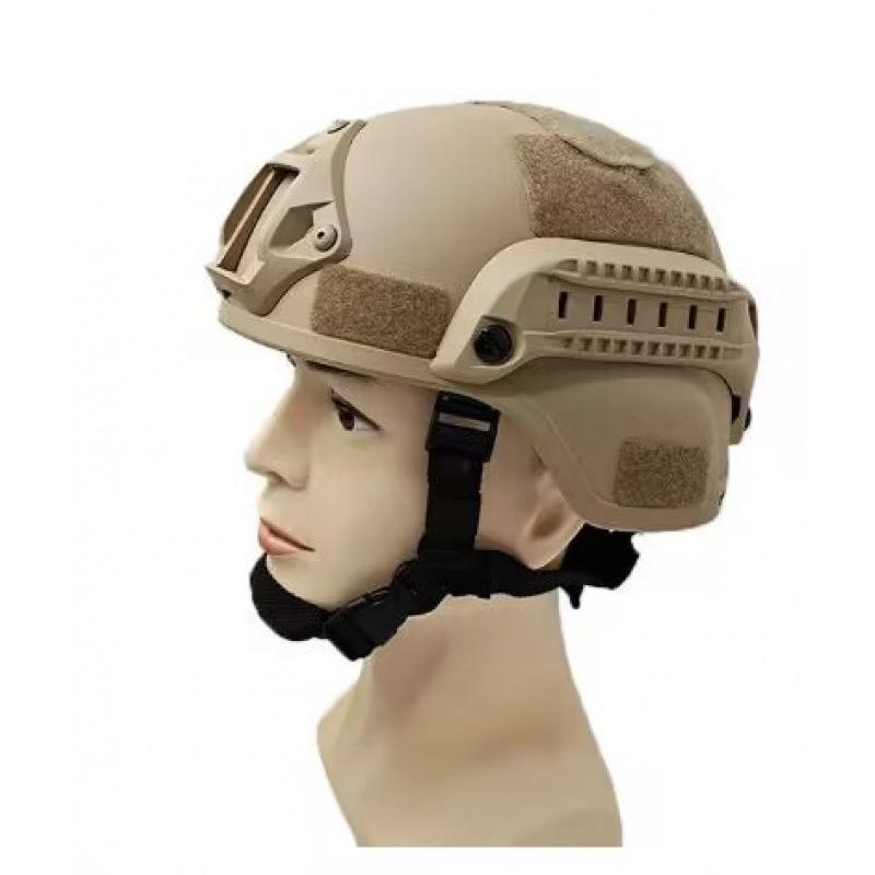Tactical Children's Camouflage Helmet with Equipment - Military Fans Outdoor Cycling CS Explosion-proof Rail Version