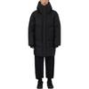 Li Ning Down Jackets Men's Black Hooded Moderate Quilted Down Jacket AYMS141-2