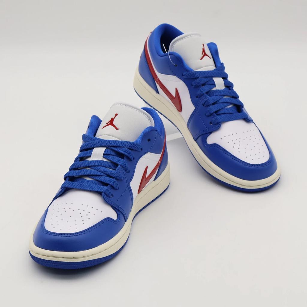DC0774-416 Nike Air Jordan 1 Low Sport Blue Gym Red Sail White (Women's)