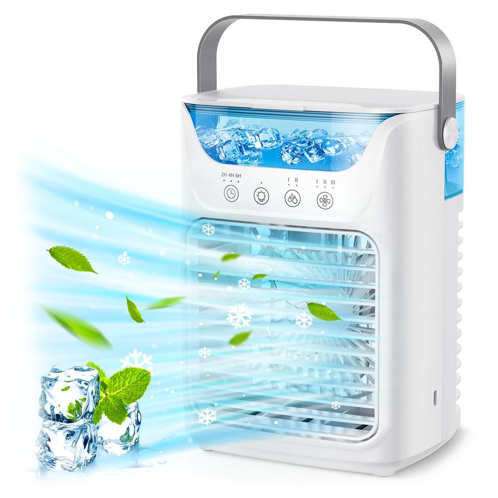 Air Conditioner Fan 700ML 3 Speed 2 Cold Fog 3 Automatic Timing Portable Air Cooler Humidifier
