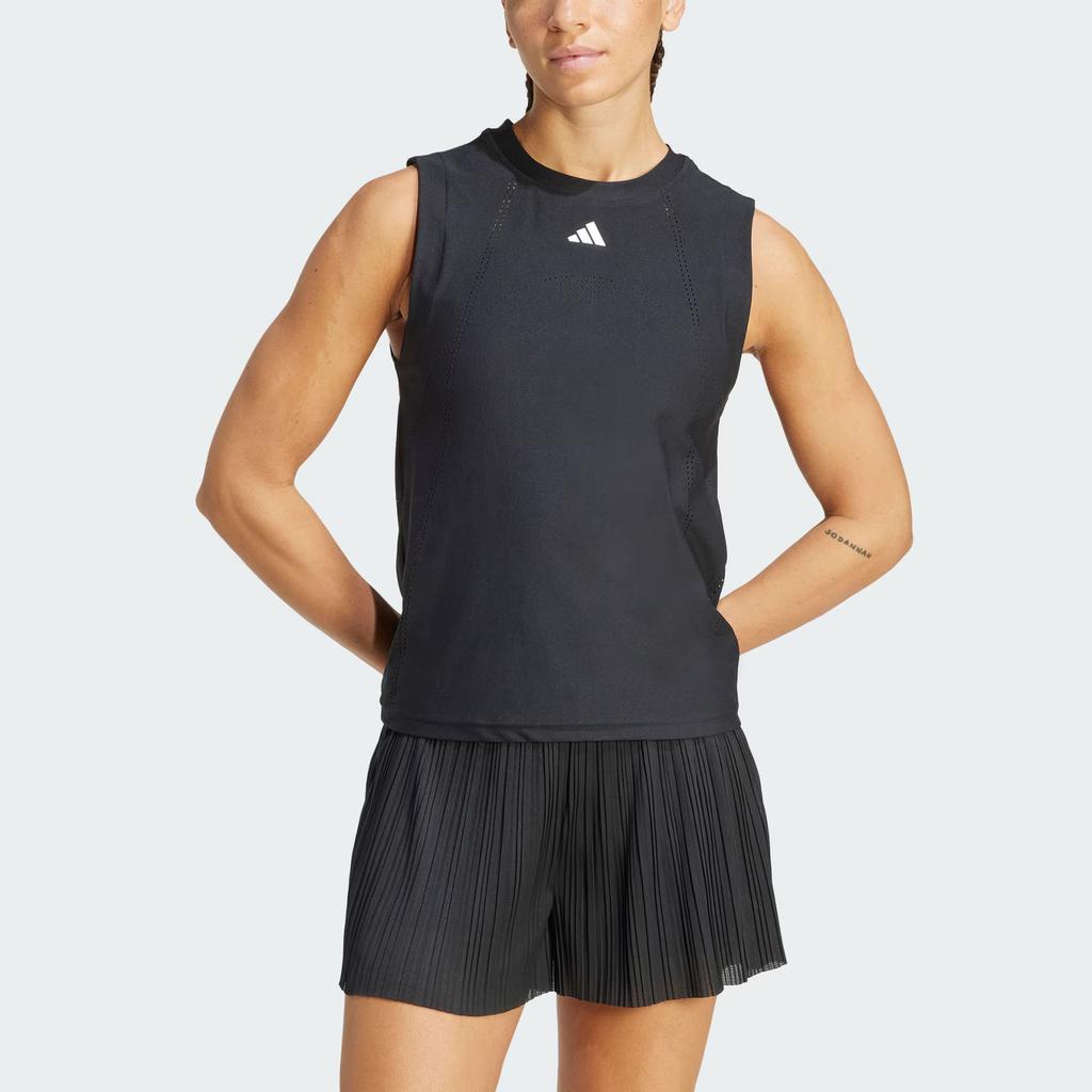 Adidas Womens Tennis Series Logo Casual Quick-Dry Sleeveless Top Women tops Black JN6902