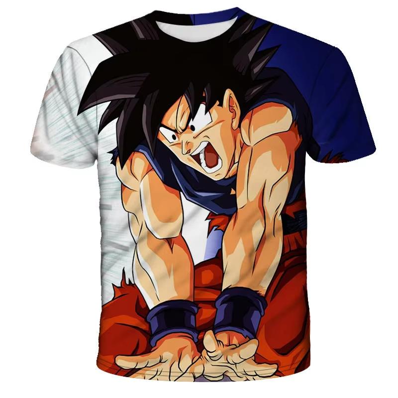 2026 Summer Dragon Ball T Shirt Kids Tops Tee Anime Figures Son Goku