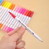 120-Color Double-Ended Watercolor & Fineliner Pens - Washable Children's Art Brush Set