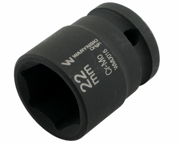 Hexagonal Impact Socket 1/2". 22 Mm. Crmo. Din 3129. Waryński