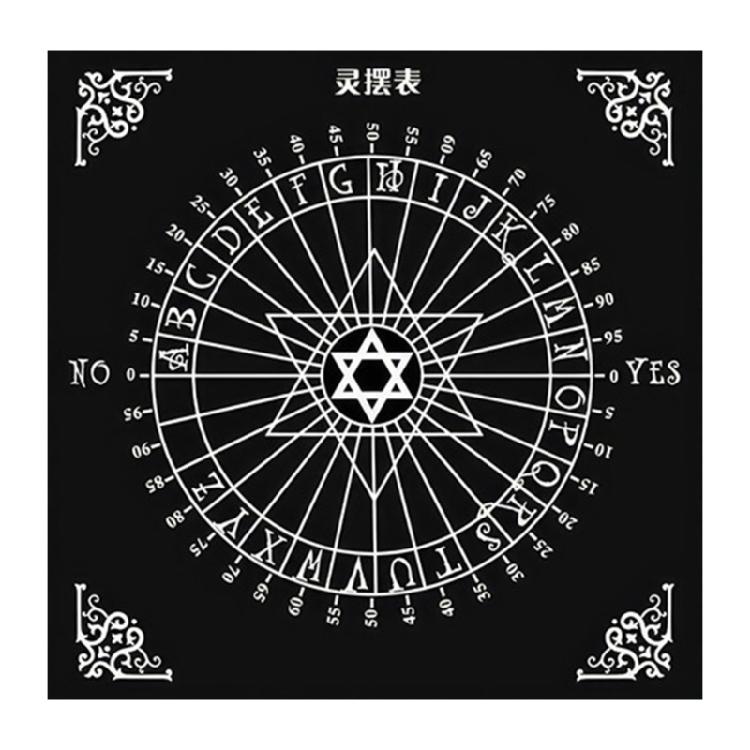 

Mysterious Symbol Astrology Tablecloth Altars Cloth Square Divinations Card Table Cloth Witchcrafts Deck Cloth Enduring C 50x50cm