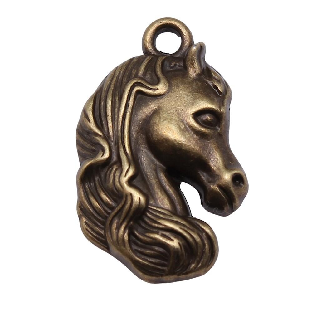 Antique Horse Pendants Metal Animal Charms For DIY Jewelry Handmade Craft Supplies