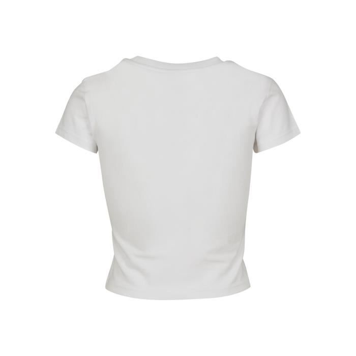 T-shirt Court Jersey Extensible Femme Urban Classics GT - Blanc - 2XL