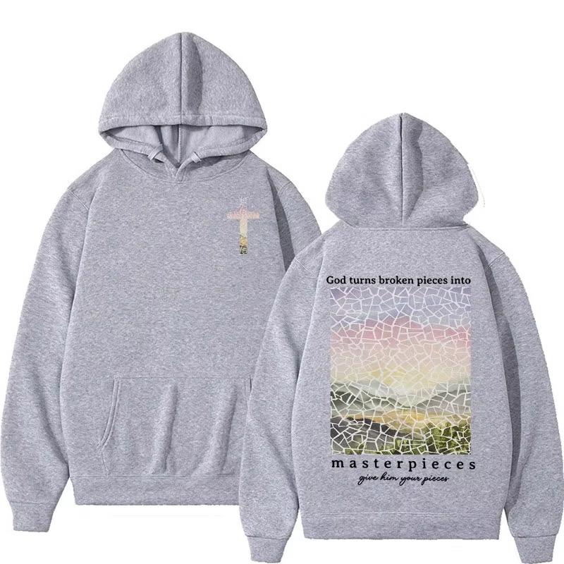 Bibelvers Christliche Hoodies Religiöses Geschenk Jesus Bekleidung Hoodie für Männer Damen Harajuku Gothic Pullover Sweatshirt Streetwear