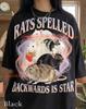 Rats Spelled Backwards Is Star Comfort Colors® Tshirt, Retro Pet Rat Cosmic Space Galaxy Tee, 90s Vintage Animal Lover Rodent Mom Gift