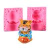 Cute Tiger Shaped Cupcake Silicone Mould Biscuit Fondant Molds Cake Decoration Making Sugar Craft Soap Moulds for Baking