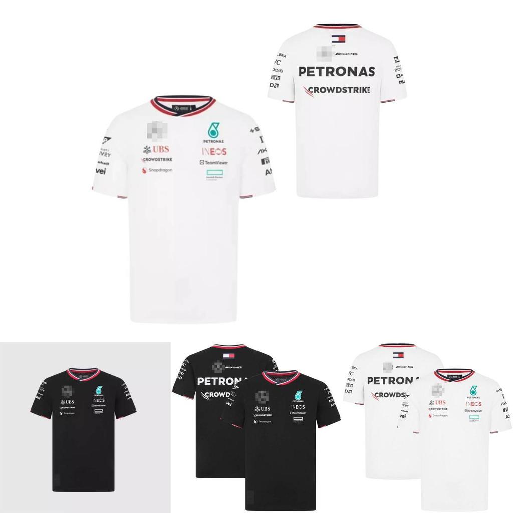 Stylish 2024 F1 -benz Team Short Sleeve T-shirt With Comfortable Loose Fit
