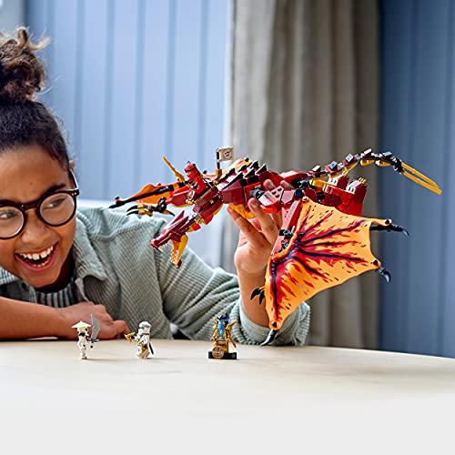 LEGO Ninjago Fire Dragon Attack 71753 Toy Ninja Dragon Boys Ages 8 and Up