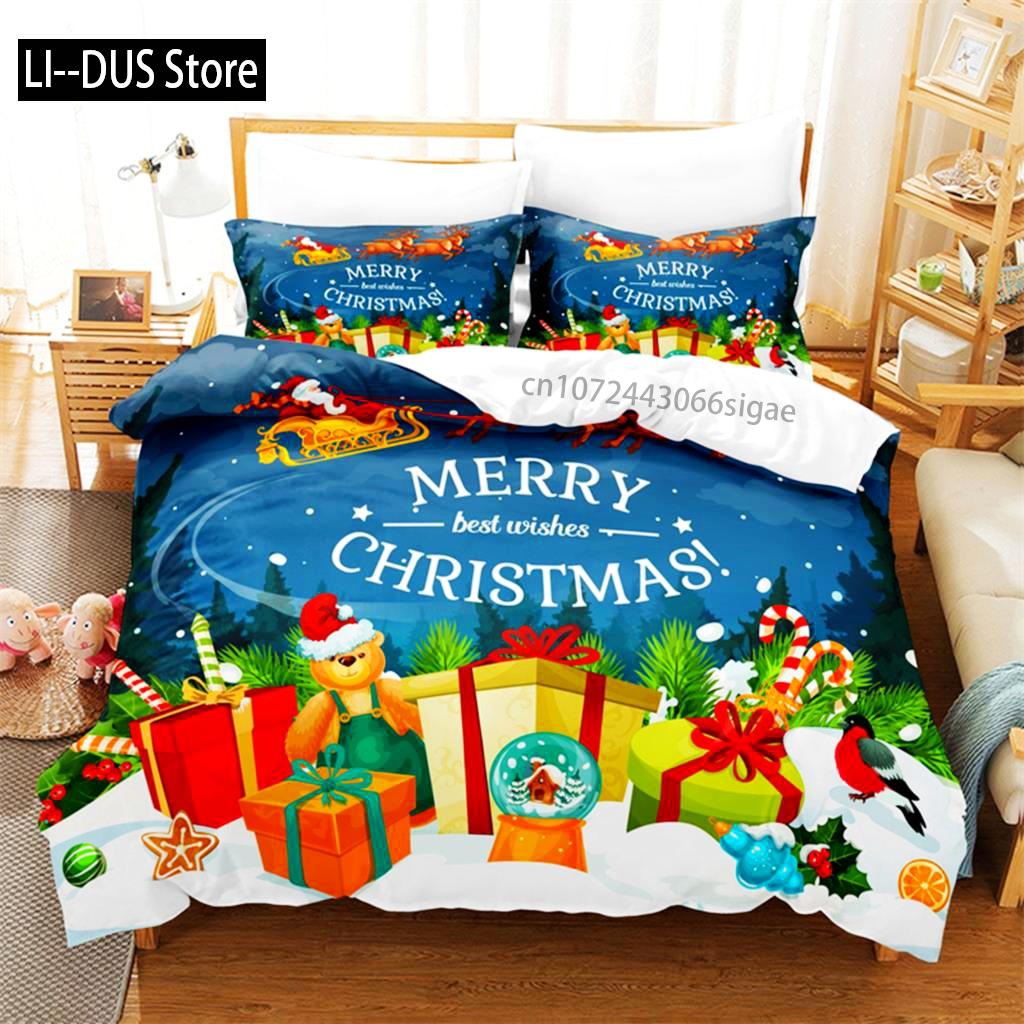 Christmas Gifts Bedding Set Duvet Cover Set 3d Bedding Digital Printing Queen Size Bedding Set Fashion Design