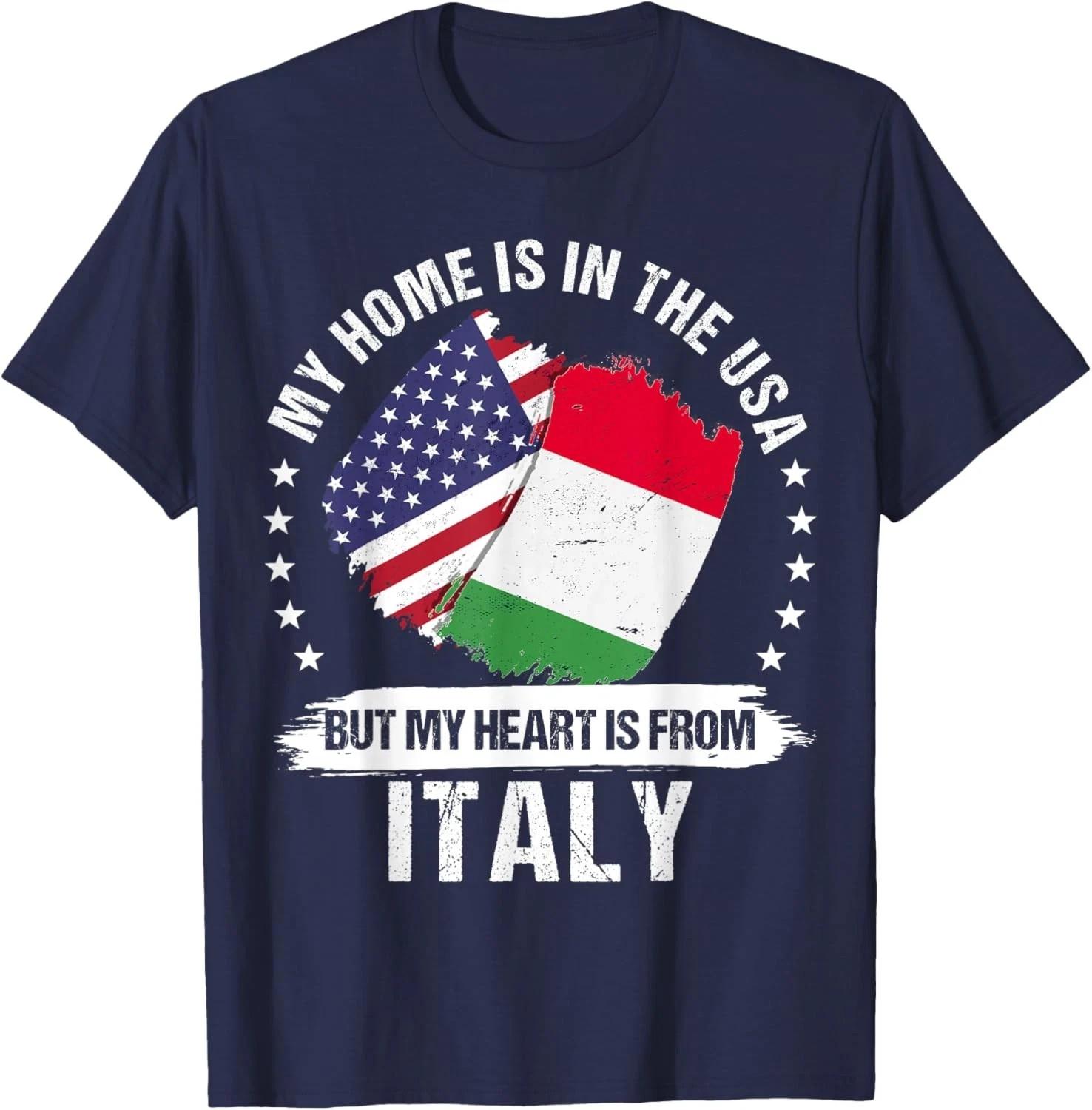 American Patriot Italy Flag T-Shirt | American Italian Roots Proud Heritage Tee S разноцветный