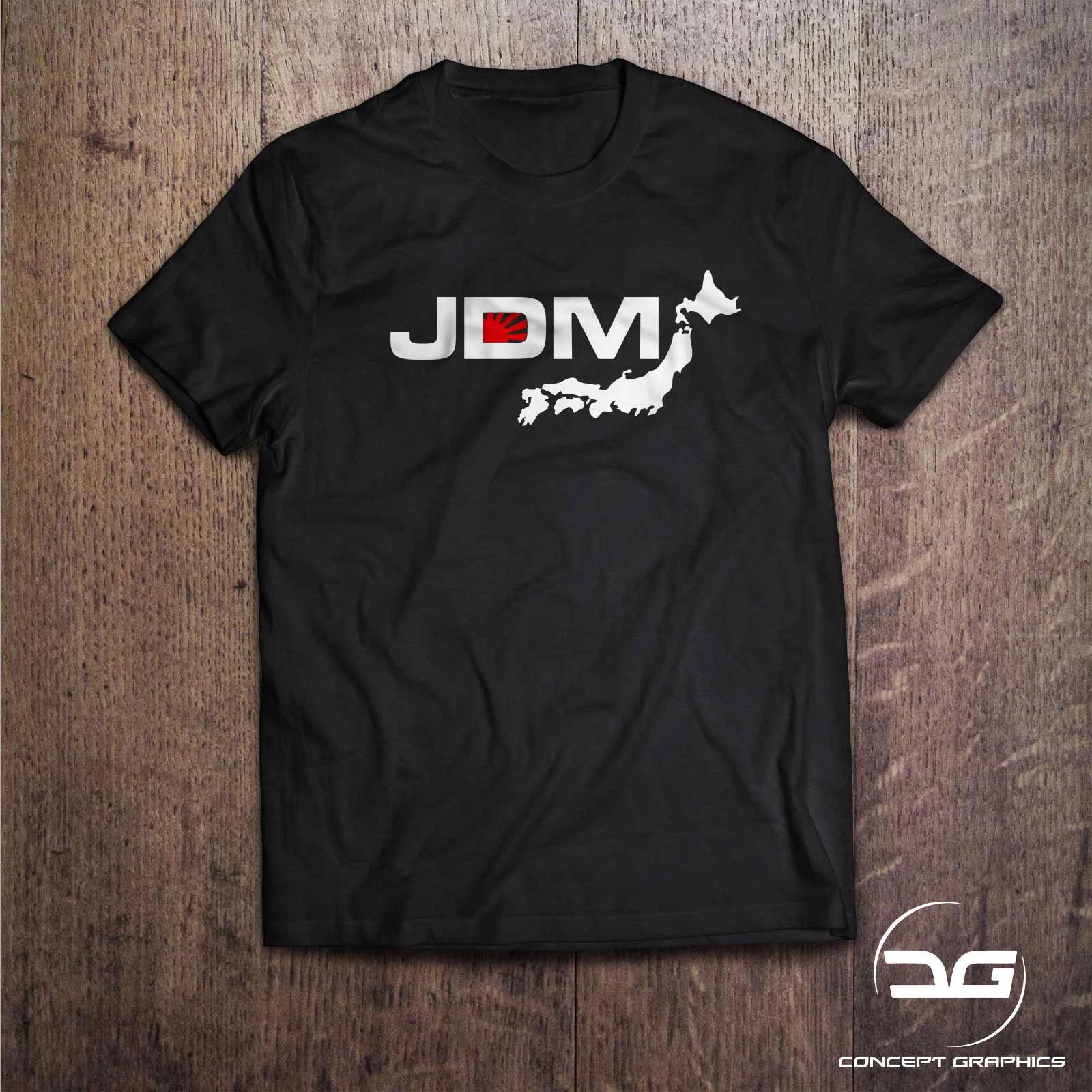 Funny JDM Japanese Rising Sun Map Novelty Gift For Him Car Scene T-Shirt S