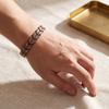 Retro Style Magnetic Stone Bracelet Wheel-patterned Men Bangle Wristband  Jewelry Gift