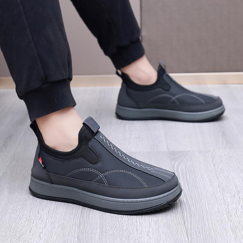 Old Beijing boots winter new men's hair cold-resistant wool velvet warm and comfortable casual men's snow boots