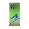 Für Realme 11 4G Hülle Silikon Weich Marmor Blume Schwarzer Stoßfänger Fundas Coque Für OPPO Realme 11 4G 6.43" realme11 Bemalte Abdeckungen
