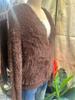Imitation mink knitted sweater cardigan Europe and America 2024 autumn and winter lazy loose long-sleeved V-neck sweater jacket women