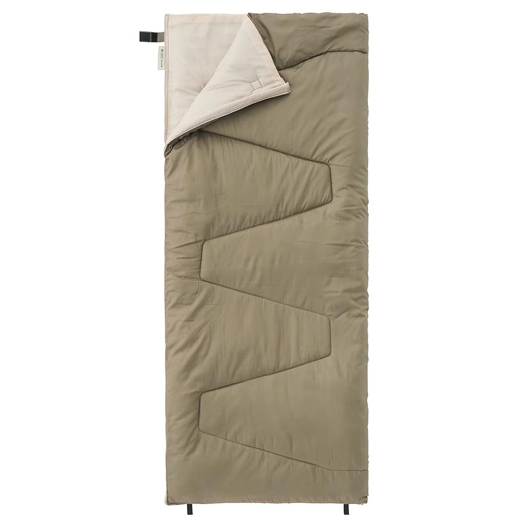 LOGOS Antibacterial and Odor-Resistant Washable Sleeping Bag (2022 LIMITED) 72600653 Khaki, 80cm Wide x 190cm Deep