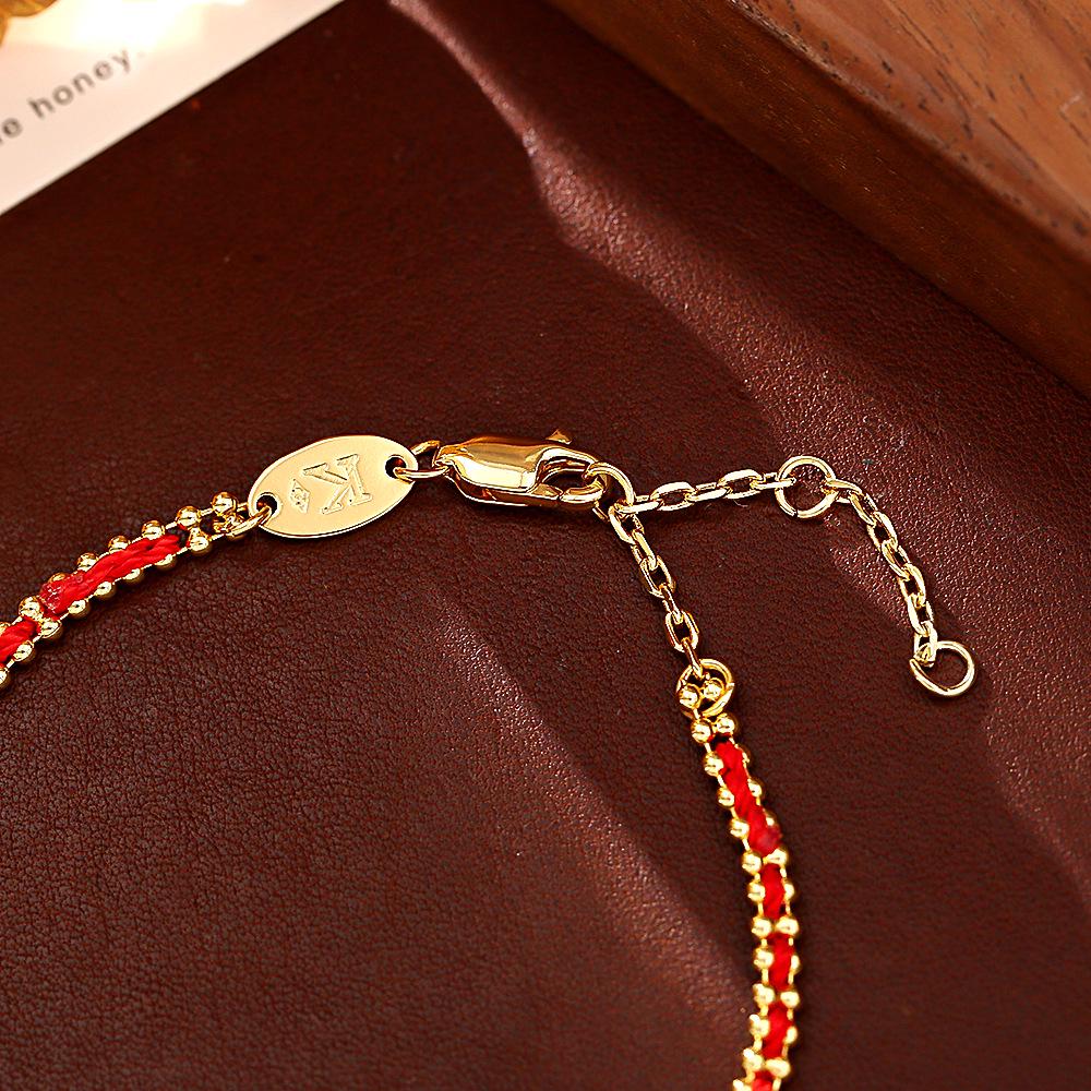 Festive Red Pomegranate Zircon Pendant Necklace & Enamel Bracelet with High-End Earrings Set