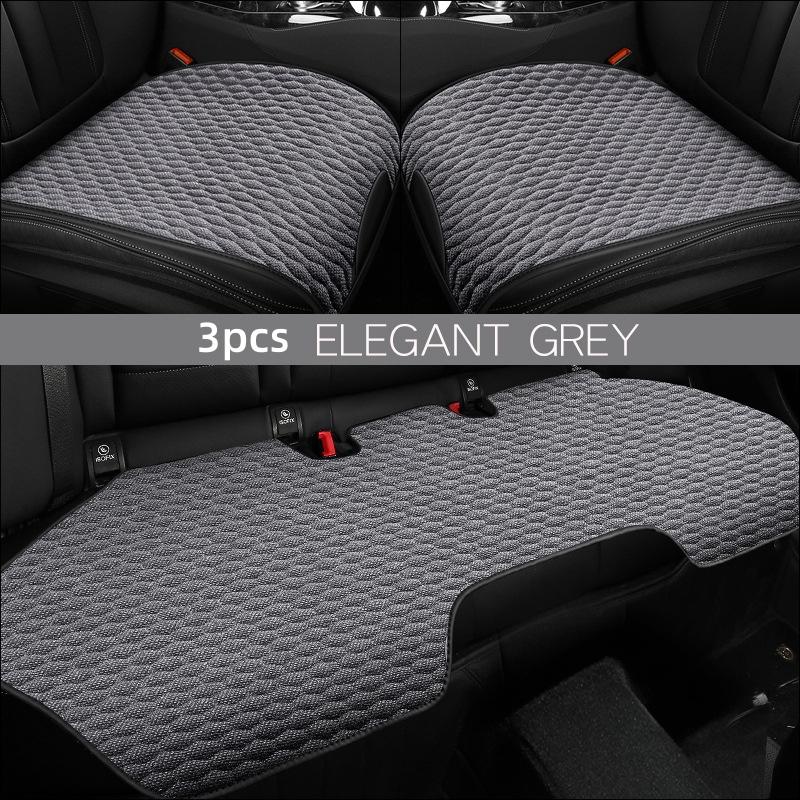 Universal Car Seat Cover Linen Front Seat Anti-slip Breathable Seat Cushion Fashion Car Interior Protection Pad Accessories