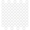 100Pcs Hanging Curtain Rings Classic Plastic Perforated Buckles Flexible for Various Curtain Styles Hanging Rings