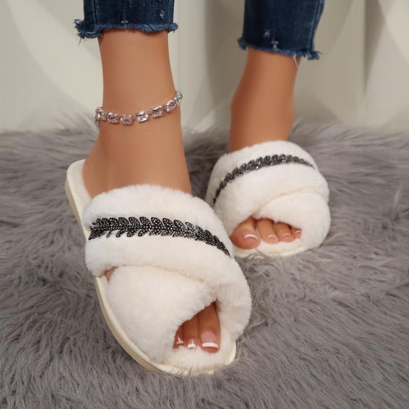 Fashion Cute Women's Autumn and Winter Indoor Non-slip Soft-soled Cotton Slippers