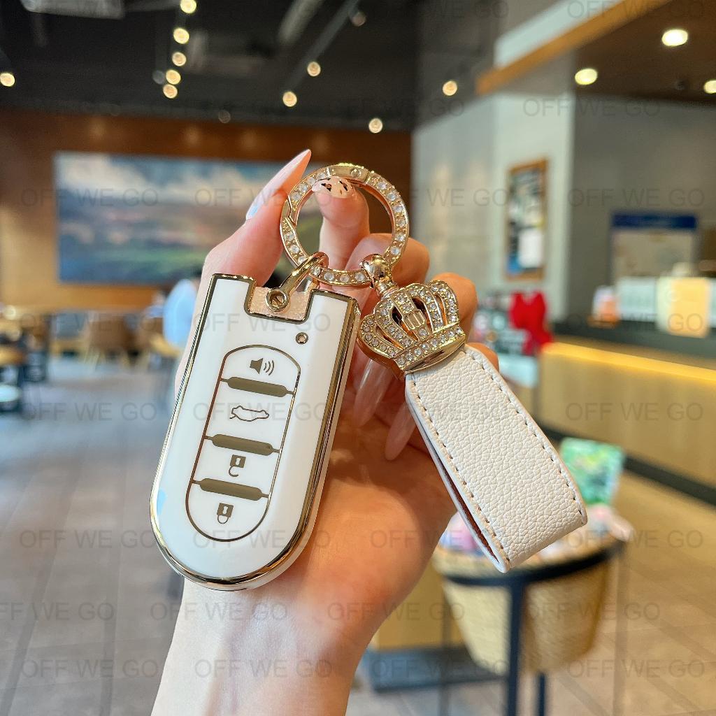 OFF WE GO TPU Car Key For Perodua Myvi Gen3/Bezza/Axia/Aruz Car Key Fob Cover Case with Keychain