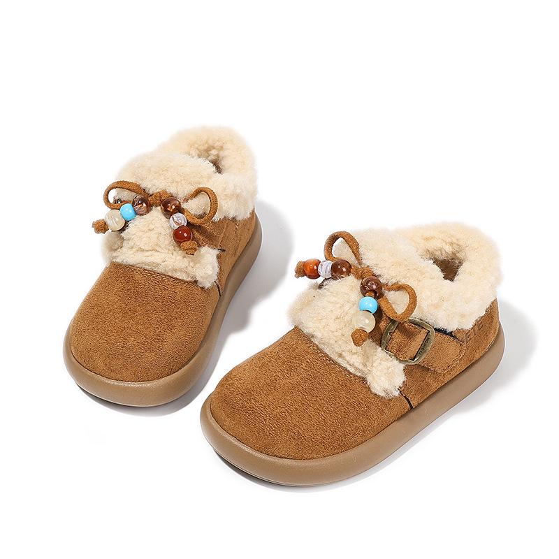 Girls  Birkenstock Velvet-Lined Winter Boots - 2025 Collection Size 27: 16.8 cm верблюд