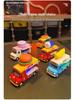 Children's Pull-Back Alloy Toy Bus with Ice Cream, Popsicle, Hamburger, & Kitchen Music