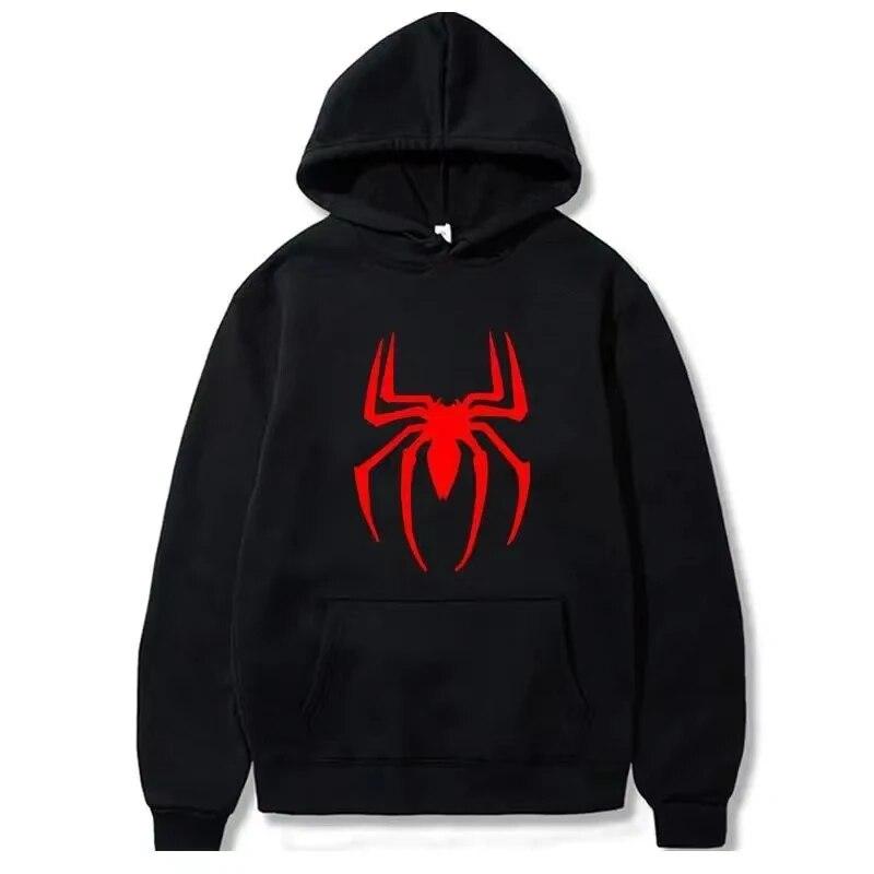 New Style Sporty Cotton Top New Unisex's Hoodie Street Fashion Spider Print Sweatshirt  Hoodie Funny Loose Hoodie Fashion Pullover Unisex