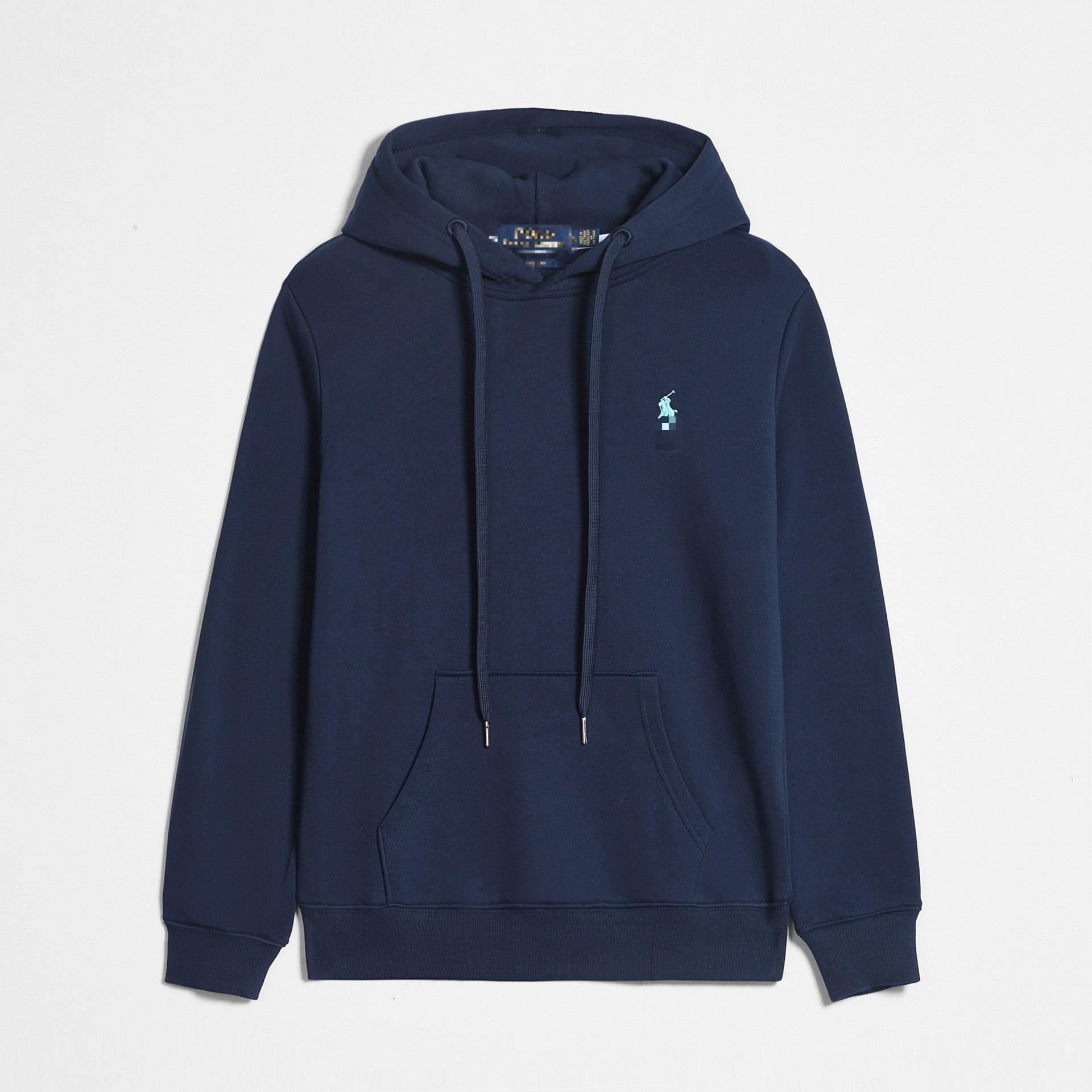 Wish Today RL Heren Plus Size Hooded Vest: Dun, Effen Kleur, Pony Borduurwerk, Rits Sweatshirt voor Lente & Herfst X-Large