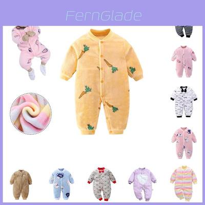 Warm Flannel Newborn Infant Romper Jumpsuit Cute And Cozy Baby Clothes Outfit