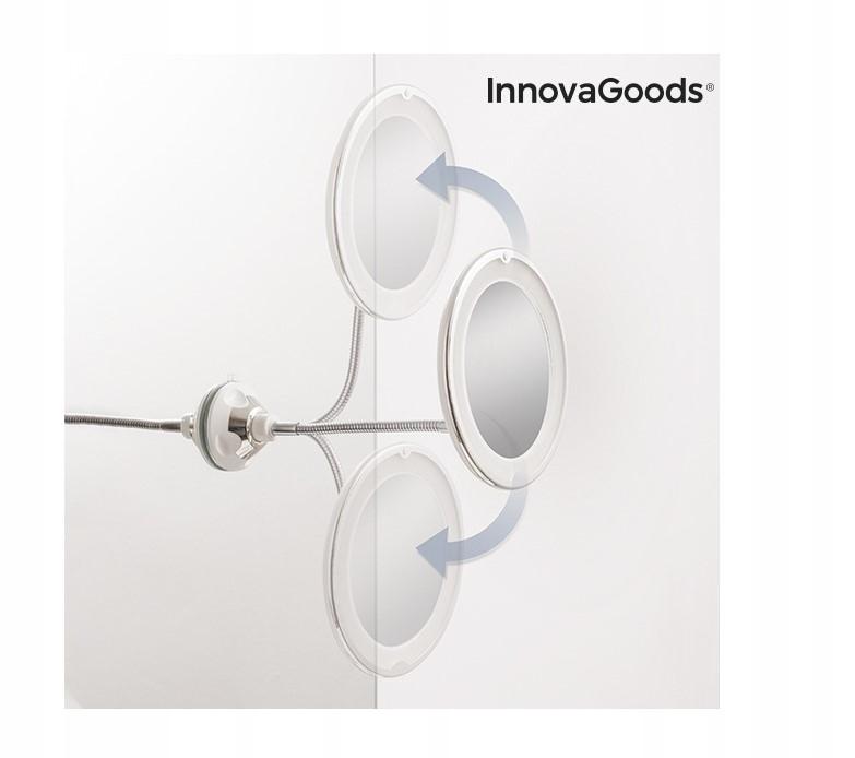 Led Cosmetic Mirror With Magnifying Suction Cup