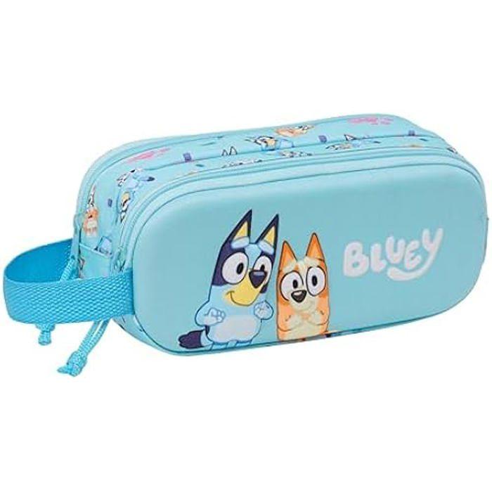 Trousse double 3D - SAFTA - Bleu - Spacieuse - Légère - Durable